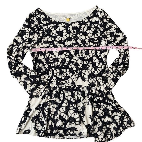 Anthropologie Leifsdottir Webbed Tales Boatneck Peplum Top - Picture 11 of 14